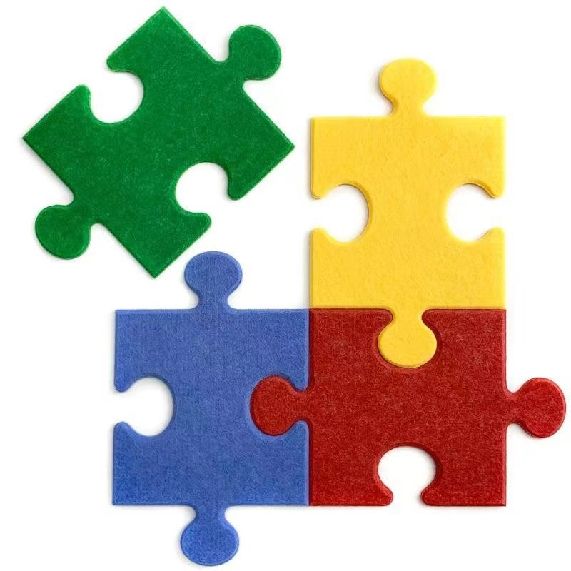 Ins-Style Self-Adhesive Wall Decoration Background Three-Dimensional Puzzle Felt Board Wall Message Board Felt Po Wall - Image 5